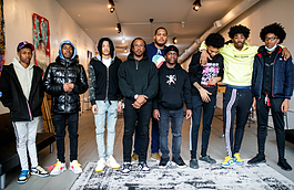 Several teens from the Boys & Girls Club of Greater Flint visited the clothing store and creative community space BAU-HŌUSE in downtown Flint on Tuesday, May 2, 2023.