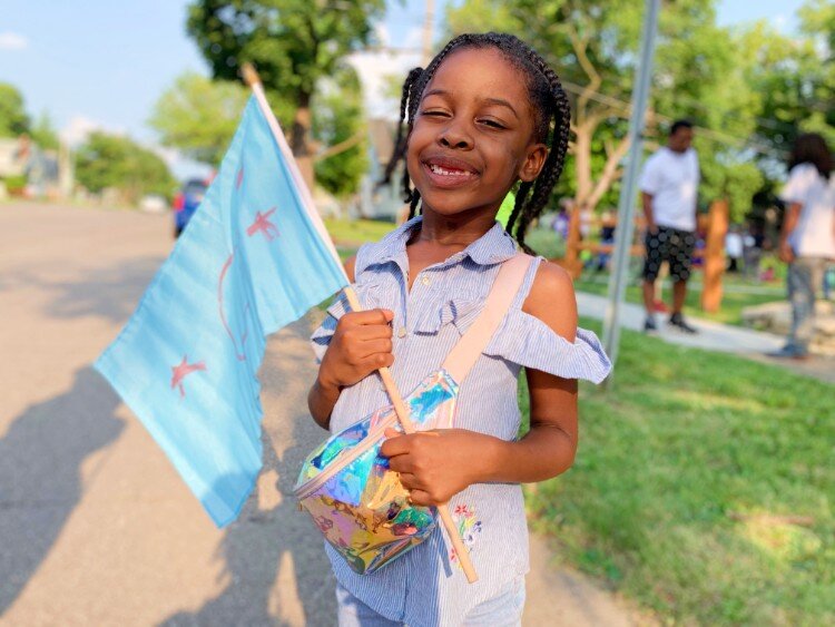 “(My flag means) fun, family, and love.” —Malaya Gilbert, 5.