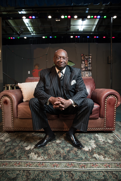 Charles Winfrey, executive director of the 'New' McCree Theatre, sits on the set of "Detroit '67"