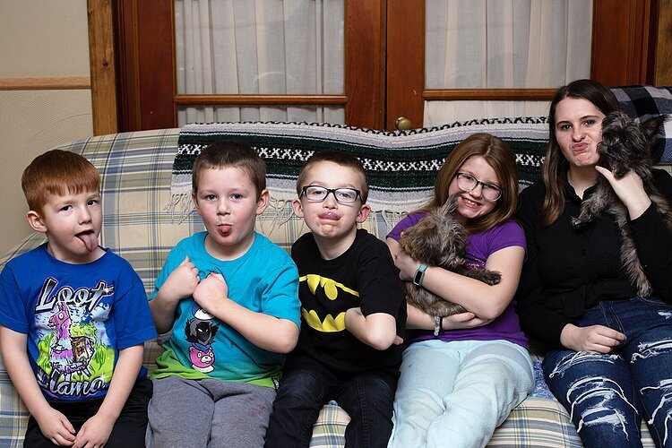 Eastman kids hamming it up for the camera.