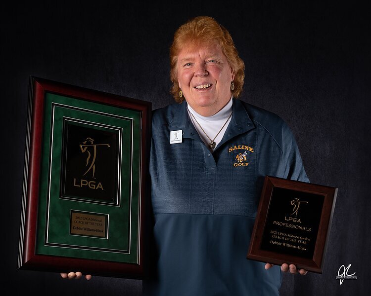 Debbie Williams-Hoak, boys and girls golf coach at Saline High School.