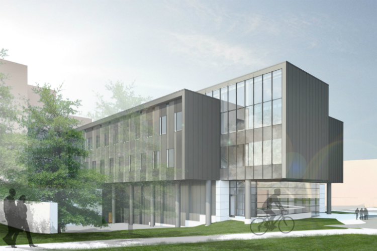  A rendering of the new 65,000-square-foot addition to the Murchie Science Building on UM-Flint's campus.