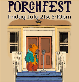 The fourth annual Porch Fest in Carriage Town happens on Friday, July 21, 2023. The free community festival will have food, yard games, street art, bounce houses, and live music performances.