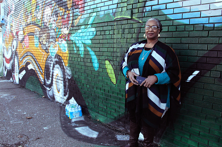 Sandra Branch of Gallery on the Go leads efforts to bring art and renewal to Flint neighborhoods.