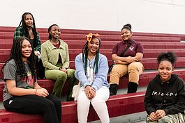 Mickenzy Crowder, Tiffany Jackson, Alexandria Rowe, Janiyah Sherrill, Faith Smith, and Xynese Frazier are among the student leaders helping implement Rec-Connect™ physical activity programming in Detroit schools.