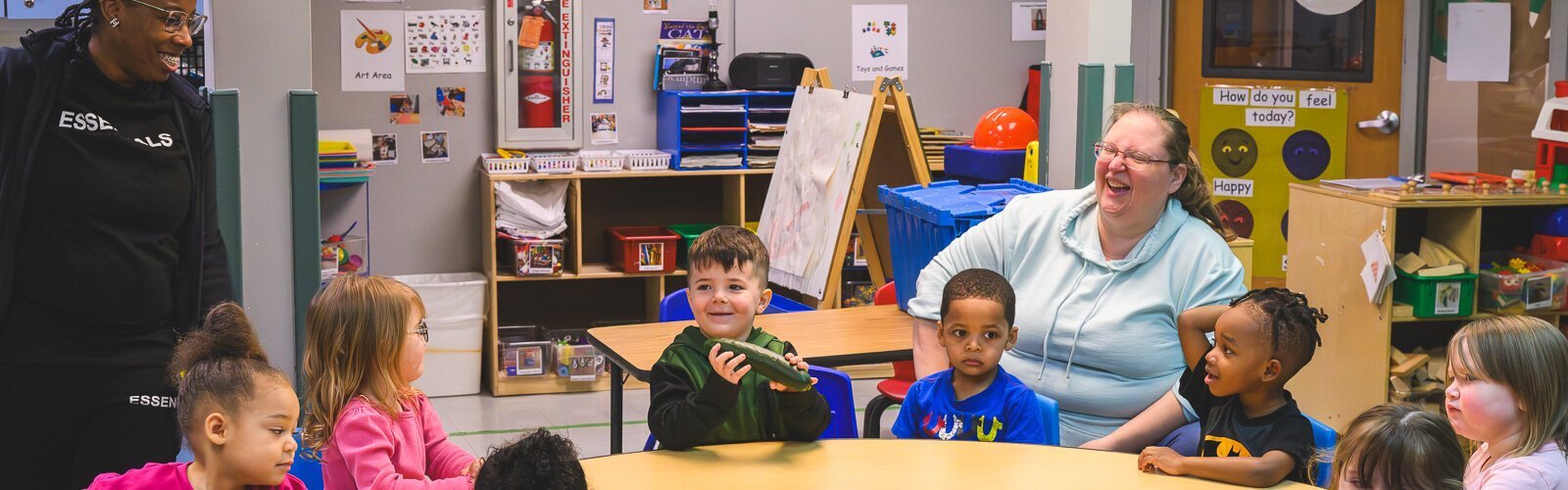 Head Start students at St. John's Universal Church of Christ in Jackson learn about cucumbers and dragonfruit in a lesson on mindful eating.