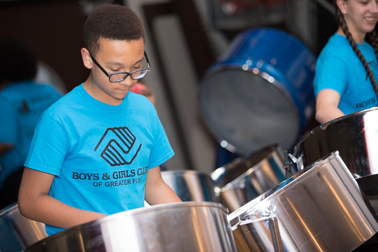 The Renegades provide an entry-level opportunity into the steel drum band, while the Jumbie's are a more advanced, performance level. 