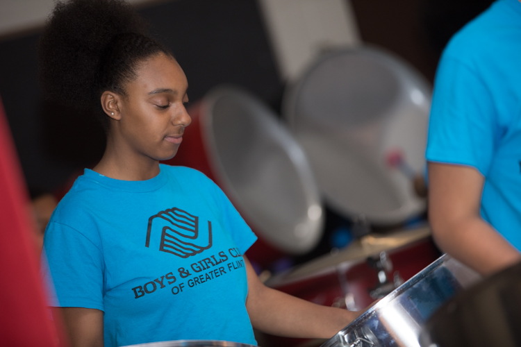 Funding for the steel drum bands at the Boys and Girls Club is provided by the Jean Simi Fund at the Community Foundation of Greater Flint.