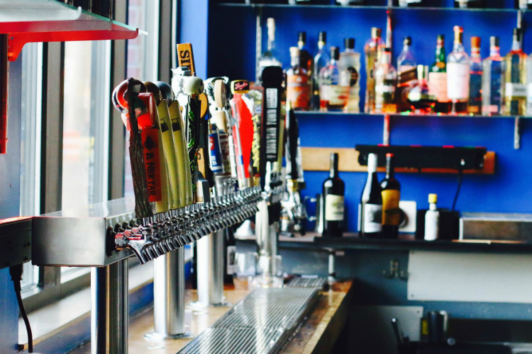 The bar at Table & Tap features 30 craft beers—soon to be 42. 