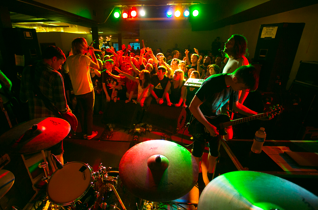 One of many live performances at the Flint Local 432 in downtown Flint.