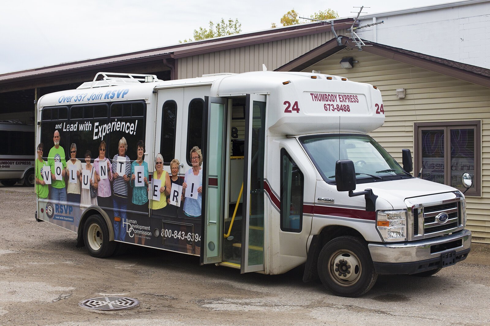 The Thumb Blessing Box on the Thumbody Express.