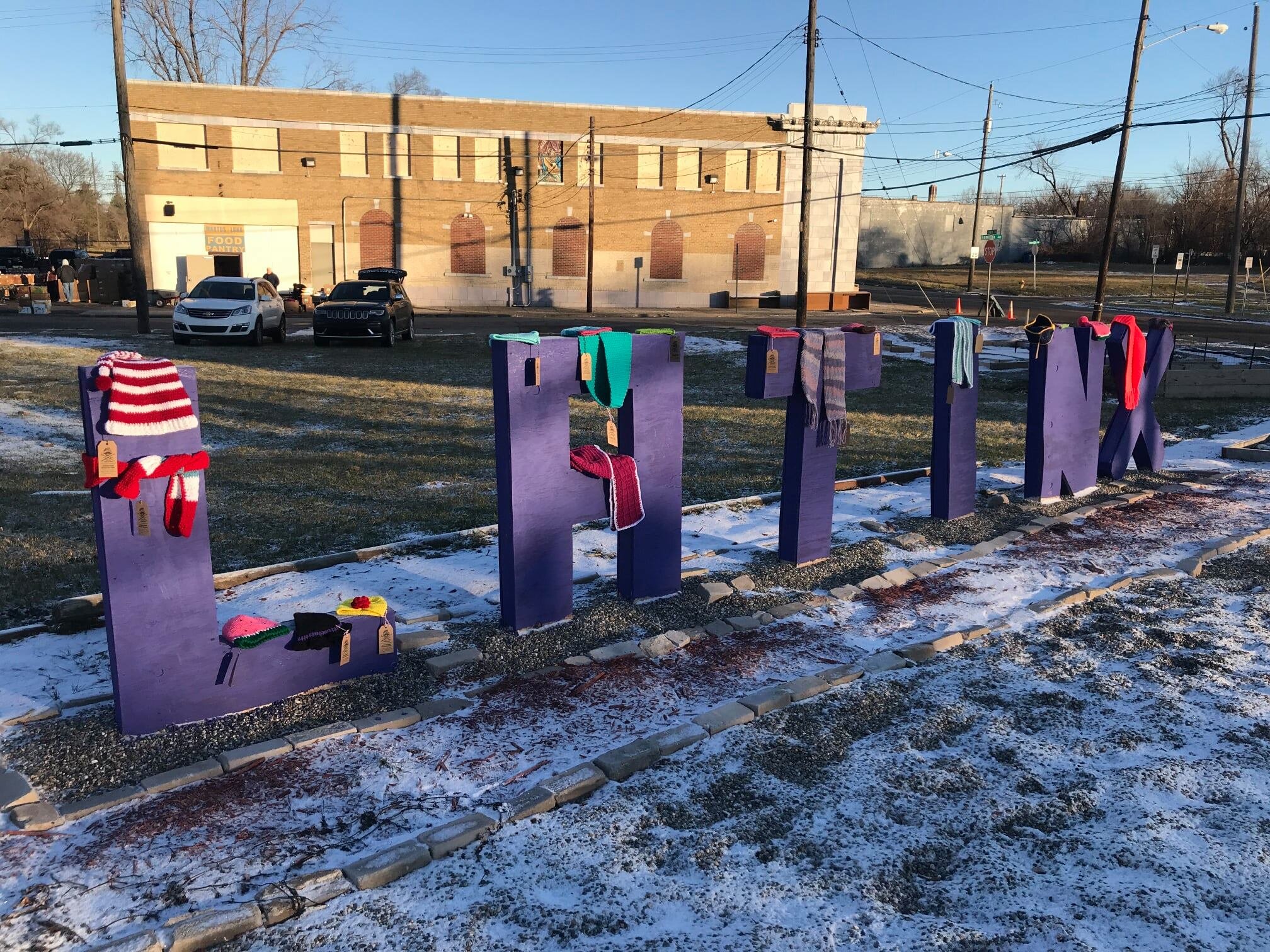 Flint Handmade volunteers made and donated more than 500 hats, scarves, and gloves at locations around the city in December.